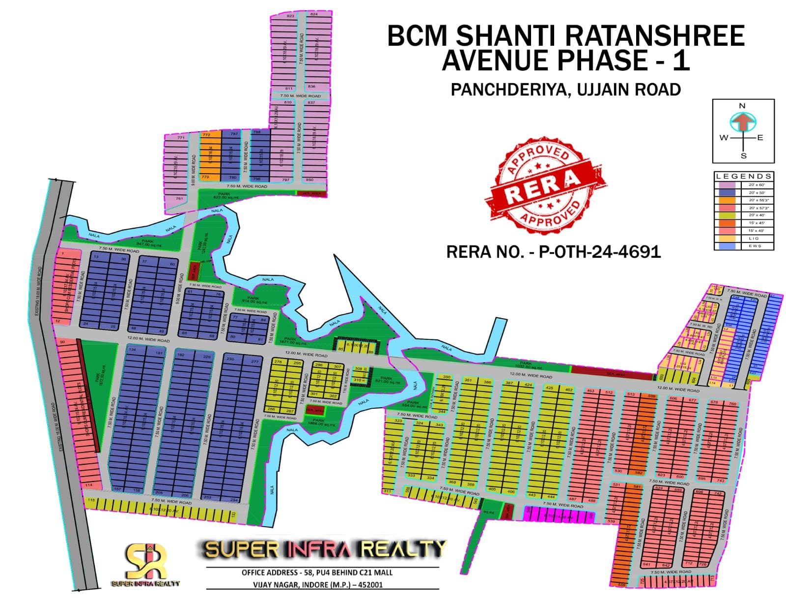 Plot for Sale in BCM, Ujjain Road, Indore