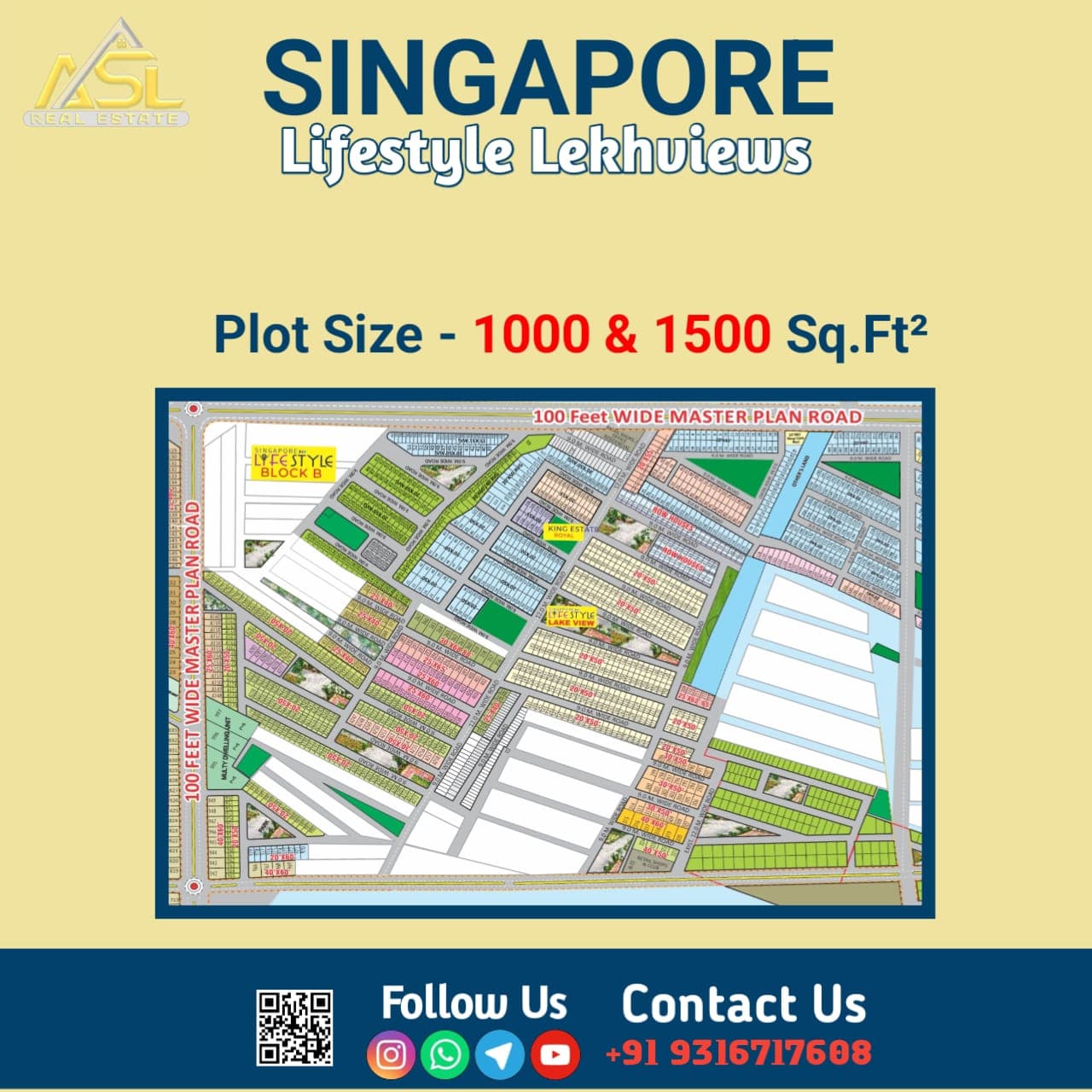 Plot for Sale in Singapore Lifestyle Lakeviews, Super Corridor, Indore